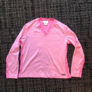 Athleta Pink Long Sleeve Shirt Women’s Medium